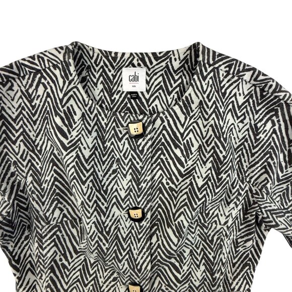 CAbi Women's Small Zigzag Ponte Ponte Coat Blazer Boho Classic Chic Career Fall - Picture 7 of 15